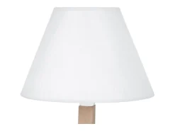 TOSEL Lámpara De Mesa-Lámpara de Mesa ,madera,natural, A44xD45xP16cm Blanco