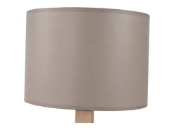 TOSEL Lámpara De Mesa-Lámpara de Mesa ,madera,natural,A45x D 45xP16cm Topo