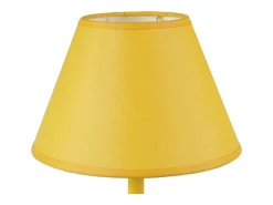 TOSEL Lámpara de Mesa ,metal,AMARILLO,A39xD18xP18cm Amarillo claro