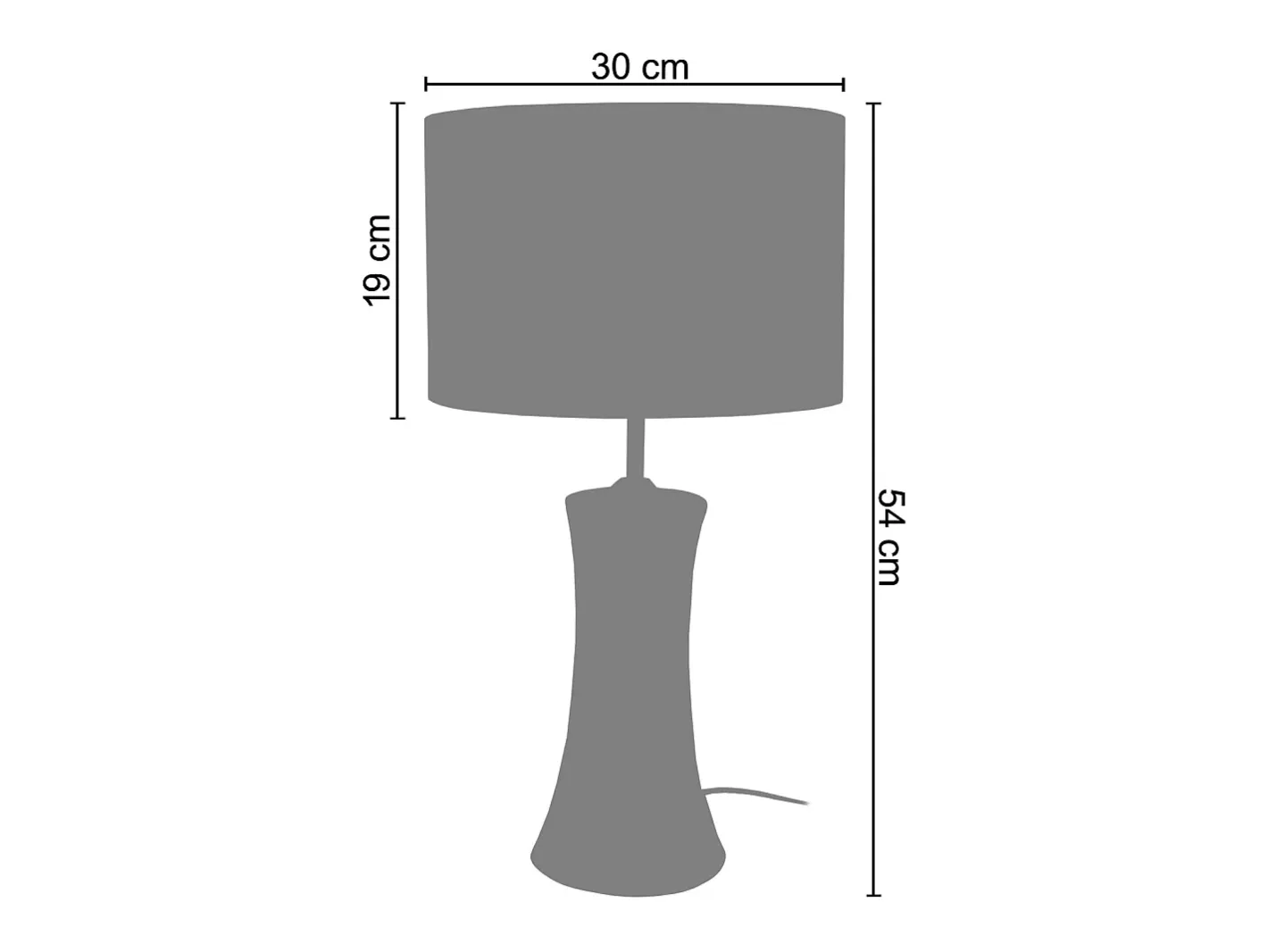 TOSEL Lámpara de Mesa ,vidrio, ,A54xD30xP30cm Rosa Online