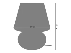 TOSEL Lámpara De Mesa-Lámpara de Mesa ,vidrio,,A37xD30xP30cm Verde
