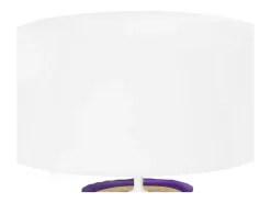 TOSEL Lámpara de Mesa ,vidrio, ,A45xD30xP30cm Violeta Sale