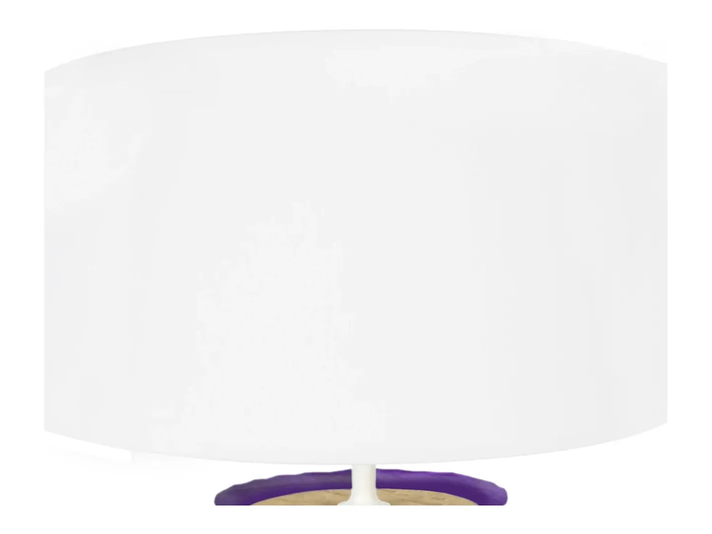 TOSEL Lámpara de Mesa ,vidrio, ,A45xD30xP30cm Violeta Sale