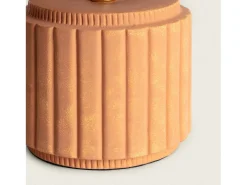 Clearance Ledkia Lámpara de Mesa Cerámica y Rafia Kinney Terracota Multicolor