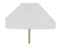 Outlet Atmosphera Lámpara de mesa con pantalla plisada Dorado