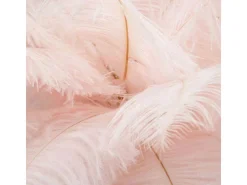 Discount Lámpara de mesa con pantalla de plumas y 2 luces Palm S - Rosa