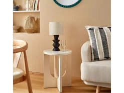 New Atmosphera Lámpara de mesa de cerámica negra Negro