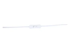 Venture Home Lámpara De Mesa-Lámpara de mesa de hevea y lino Kona Blanco