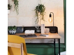 Sale Atmosphera Lámpara de mesa de metal Negro