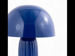 Online Rendez-Vous Déco Lámpara de mesa de metal oscuro - Joy Azul