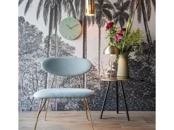 LEITMOTIV Lámpara De Mesa-Lámpara de mesa de metal Bonnet 39 cm Dorado
