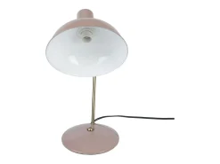Discount LEITMOTIV Lámpara de mesa de metal con capucha Rosa