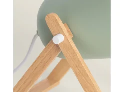 Ledkia Lámpara de Mesa de Metal Kiume Celadón Verde Clearance