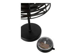 J-Line Lámpara de mesa de metal marrón de 20x20x31 cm Marru00f3n Outlet