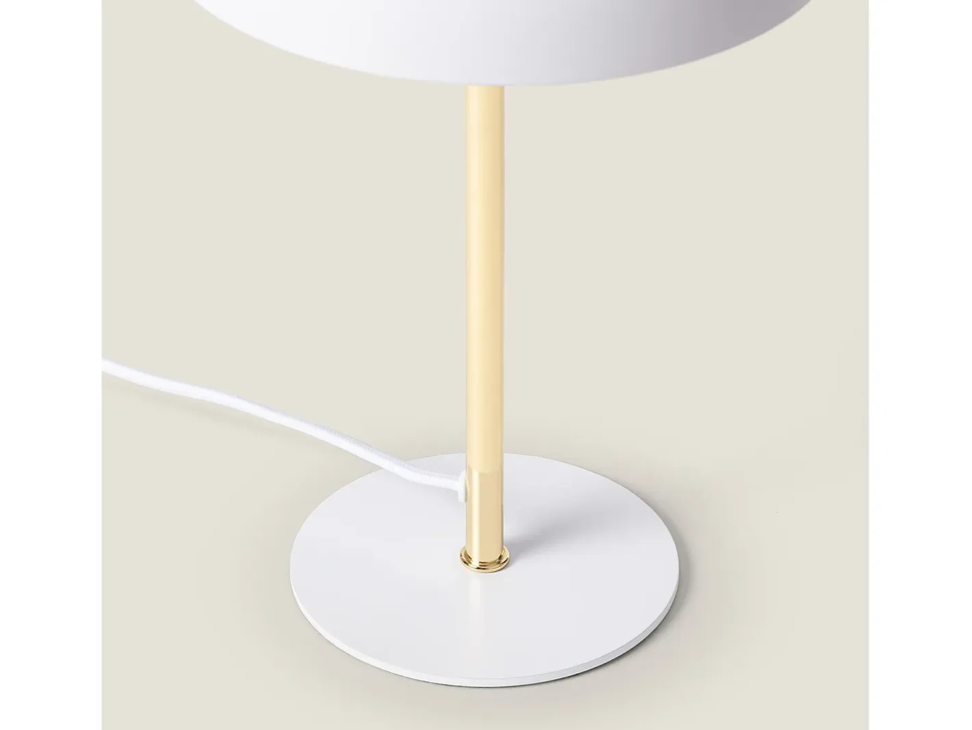 Ledkia Lámpara de Mesa de Metal Wavuli Blanco