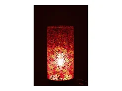 J-Line Lámpara de mesa de mosaico de flores de cristal 21x21x45.5 cm Multicolor Best