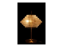J-Line Lámpara De Mesa-Lámpara de mesa de vidrio 54x36x36 cm Dorado
