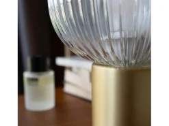 Best Rendez-Vous Déco Lámpara de mesa de vidrio estriado - Lou Transparente