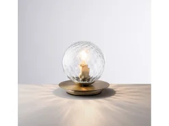 Lámpara Suspendida-Lámpara de mesa Harmony de hierro cepillado, 1 luz, H.17, Ø16, BL285-LT-BRZ Bronce