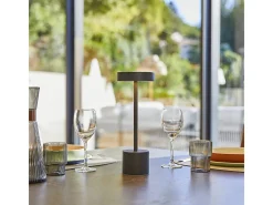 Lumisky Iluminación Exterior-Lámpara de mesa inalámbrica H30CM ROBY Gris antracita