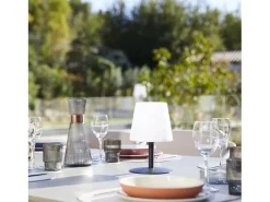 Lumisky Iluminación Exterior-Lámpara de mesa inalámbrica H25CM STANDY MINI Negro