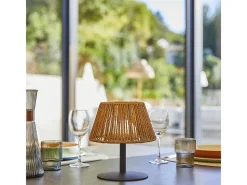 Lumisky Lámpara de mesa inalámbrica H22CM RAFFY Marru00f3n Outlet