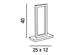 Lámpara De Mesa-Lámpara de mesa LED Cross 6597 N CT PERENZ Negro