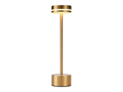 Sale NETTLIFE Lámpara de mesa LED inalámbrica , funciona con pilas, regulable, recargable por USB-C, control táctil, dorada(dorada, paquete de 2) Dorado