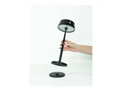 Lámpara de mesa LED inteligente Zafferano Sister Light Wi-Fi perla recargable regulable 2200/2700/3000/4000K 3,2 W 33 cm Negro Best