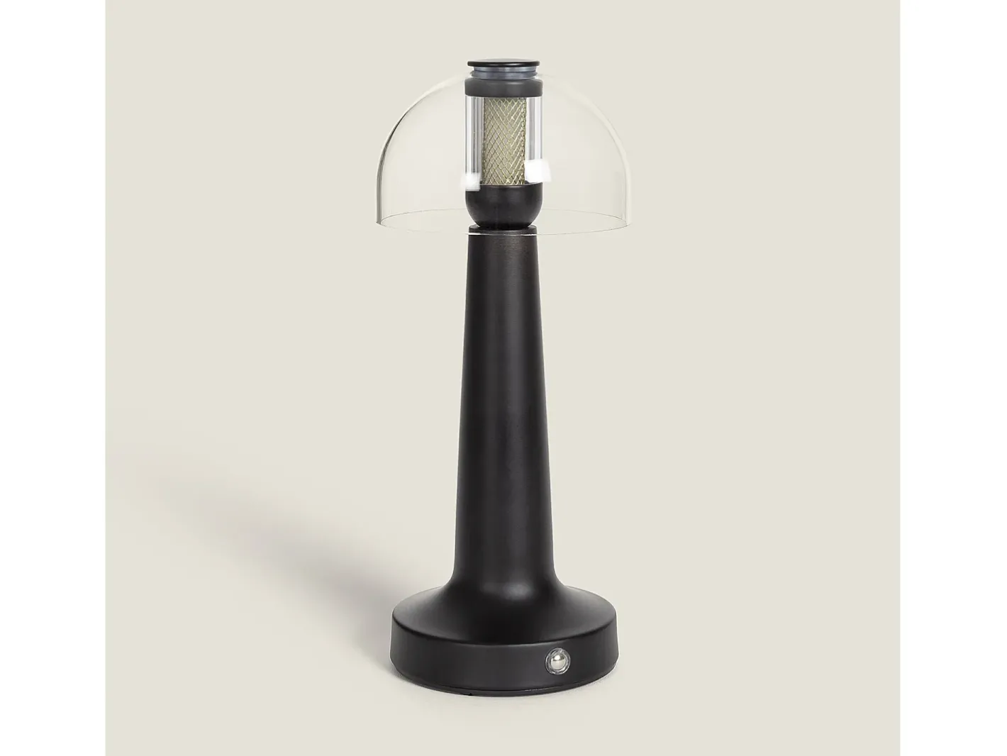 New Ledkia Lámpara de Mesa LED Metal Portátil con Batería USB Recargable Luliu Orsha Negro