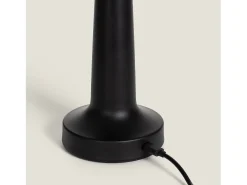 New Ledkia Lámpara de Mesa LED Metal Portátil con Batería USB Recargable Luliu Orsha Negro