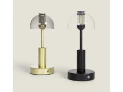 Clearance Ledkia Lámpara de Mesa LED Metal Portátil con Batería USB Recargable Luliu Ludza Negro