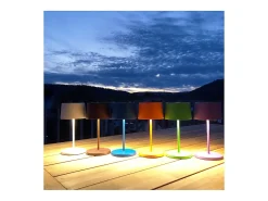 Clearance Lámpara de mesa LED mini Zafferano Olivia Pro, oro , recargable y regulable - 2200-2700-3000K, 9 horas a máxima potencia Amarillo