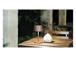 Clearance Lámpara de mesa LED mini Zafferano Olivia Pro, oro , recargable y regulable - 2200-2700-3000K, 9 horas a máxima potencia Amarillo
