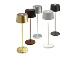 Lámpara De Mesa-Lámpara de mesa LED Olivia Pro Copper Leaf recargable y regulable Naranja