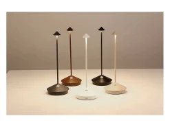Lámpara de mesa LED Pina Pro, color mate, recargable, regulable, inalámbrica, 2200-2700-3000 K, color azafrán Negro Clearance