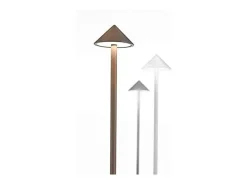 Clearance Lámpara de mesa LED Pina Pro Corten recargable y regulable inalámbrica Azafrán 2200-2700-3000K Marru00f3n