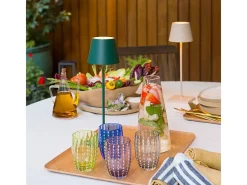 Sale Lámpara de mesa LED Poldina Pro Oscuro recargable y regulable con batería de hasta 12 horas Verde