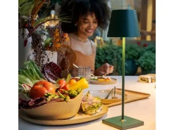 Sale Lámpara de mesa LED Poldina Pro Oscuro recargable y regulable con batería de hasta 12 horas Verde