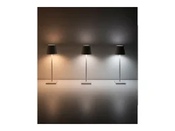 Lámpara De Mesa-Lámpara de mesa LED Poldina Pro Air Force Blue Gold Leaf Craquelè recargable y regulable con batería hasta 12 horas Amarillo