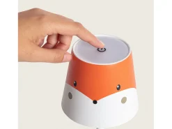 Ledkia Lámpara de Mesa LED Portátil de Metal con Batería USB Recargable Anisa Kids Naranja New