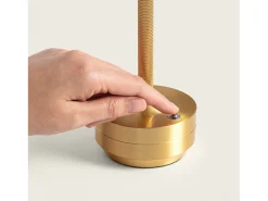 Ledkia Lámpara De Mesa-Lámpara de Mesa LED Portátil con Batería USB Recargable Astrid Dorado