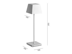 Hot Lámpara de mesa LED portátil y recargable Siesta Blue IP54 Azul