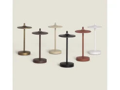 Online Ledkia Lámpara de Mesa LED Portátil para Exterior Metal con Batería Recargable Milevani Terracota