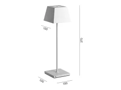Online Lámpara de mesa LED portátil y recargable IP54 Siesta corten Marru00f3n