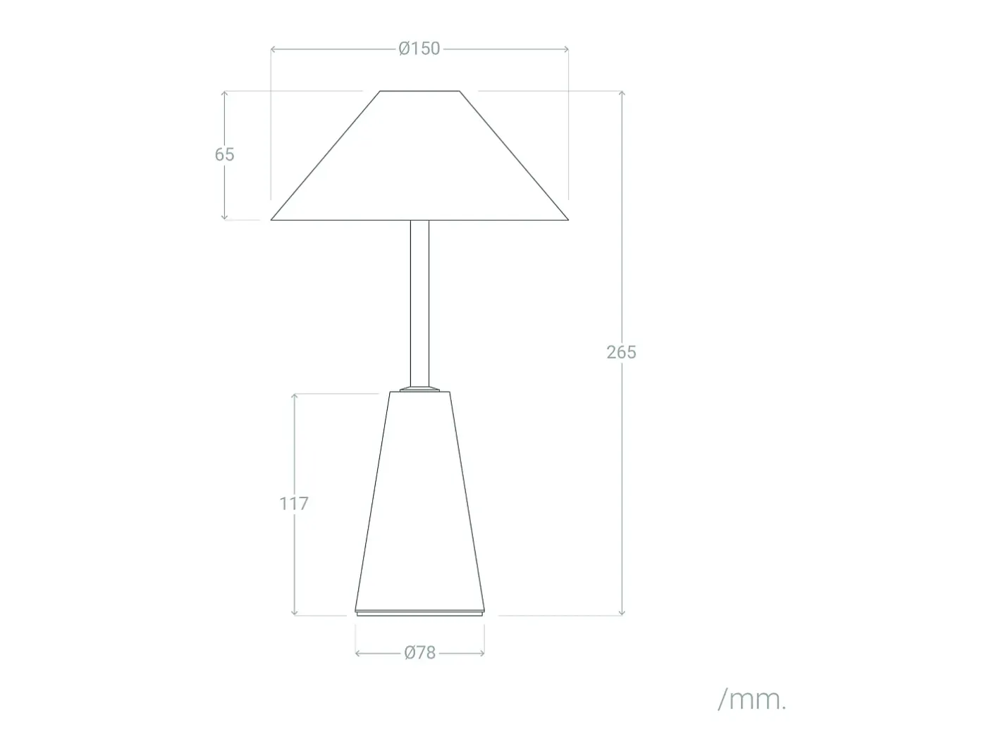 Ledkia Lámpara de Mesa LED Portátil para Exterior Metal con Batería Recargable Chamle Marrón Marru00f3n