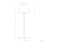 Ledkia Lámpara de Mesa LED Portátil para Exterior Aluminio con Batería Recargable Wink Óxido Multicolor Sale