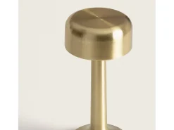 Ledkia Lámpara De Mesa-Lámpara de Mesa LED Portátil con Batería USB Recargable Ciara Dorado