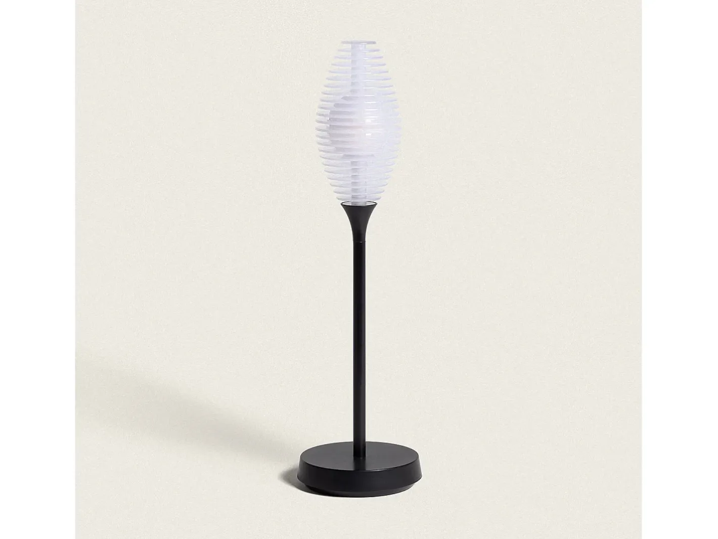 Ledkia Lámpara de Mesa LED Portátil Exterior con Batería USB Recargable Dukuza Negro Clearance