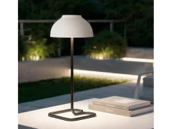 Sale Ledkia Lámpara de Mesa LED Portátil para Exterior con Batería USB Recargable Carlo / Negro Blanco